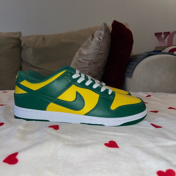 Nike | Shoes | Brand New Nike Dunks Brazil Green Yellow Size Men 1 ...